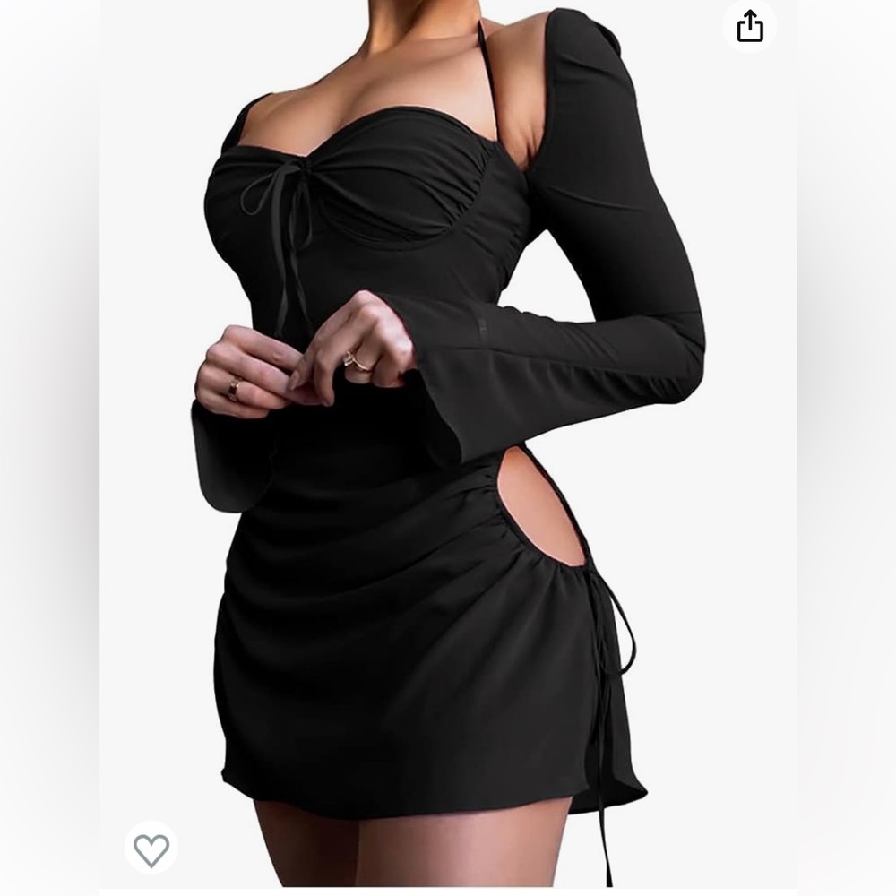 Mesh Cut-out Bodycon Dress